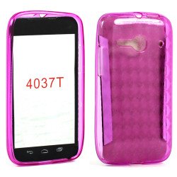 Alcatel One Touch Evolve 2 4037T Soft TPU Gel Case (Hot Pink)